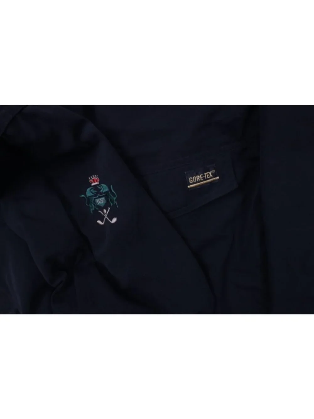 Vtg 90s Mens 2XL XXL 2 Piece Goretex Waterproof Golfing Rain Suit Jacket Black